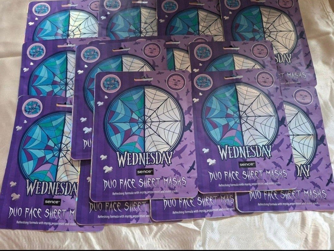15 Wednesday' Duo Face Sheet Masks (advr 106), Ophalen of Verzenden, Nieuw, Gehele gezicht, Verzorging