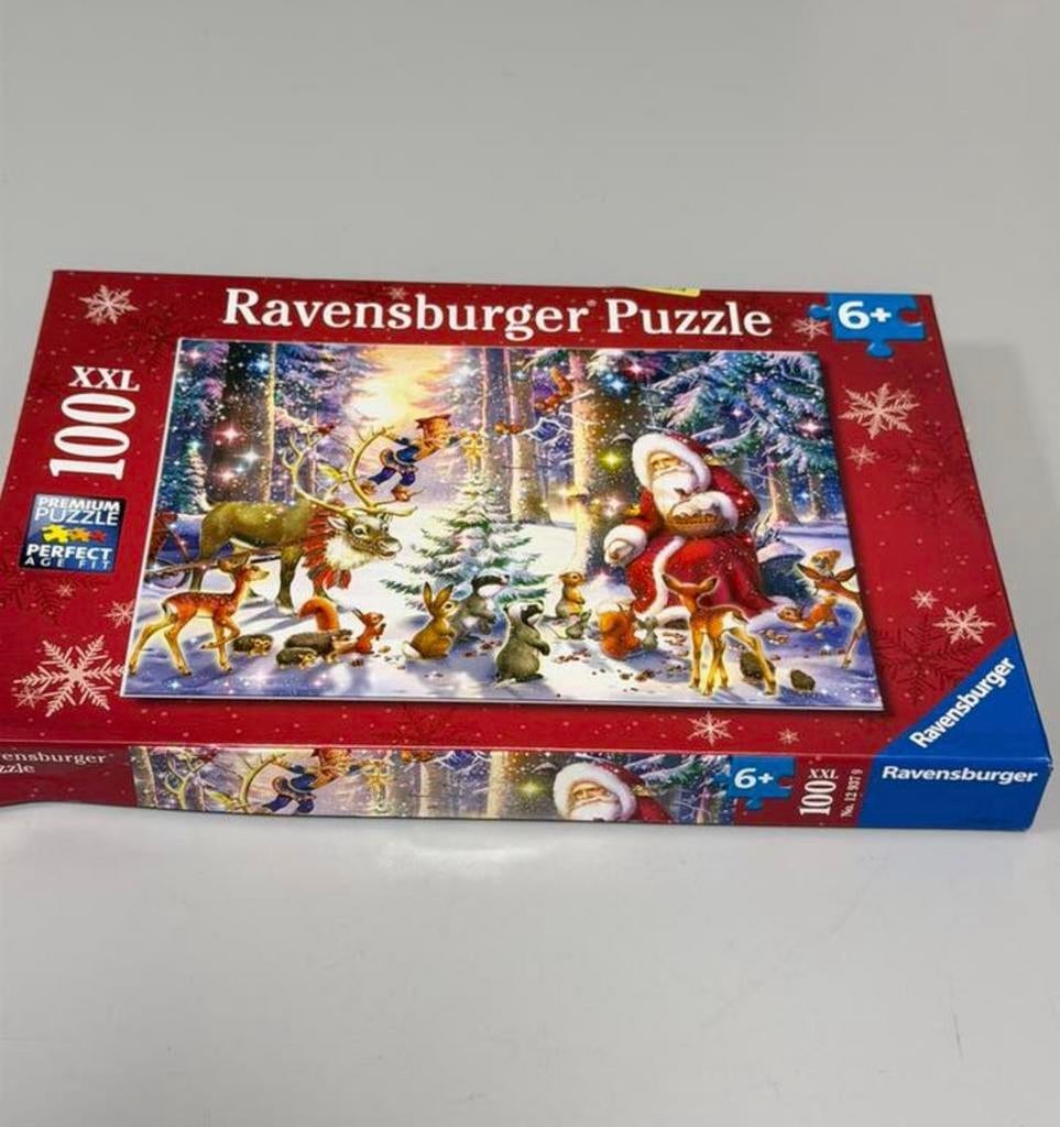 Ravensburger Kinderpuzzel Kerst Bos XL 100 stukjes 6+ puzzel, Nieuw, H, H, H