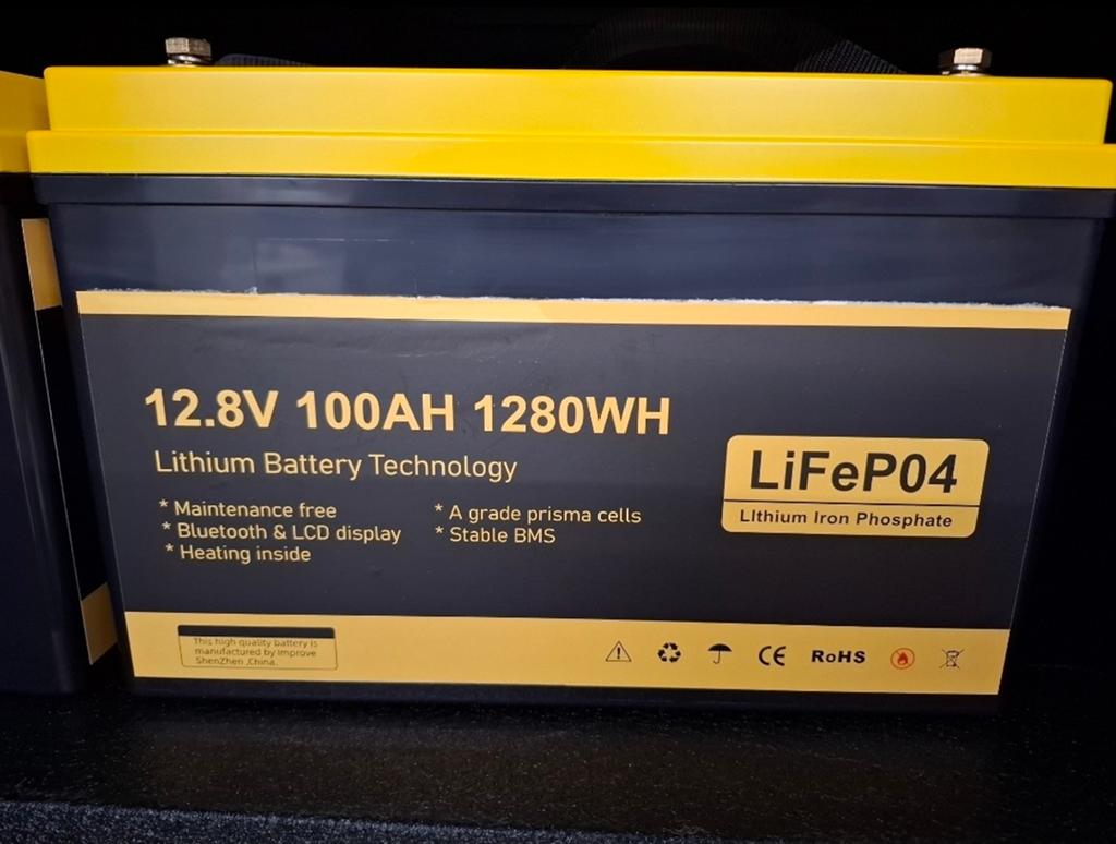 Lithium batterij lifepo4 lcd/bluet/verw., Ophalen of Verzenden, Nieuw, Overige typen