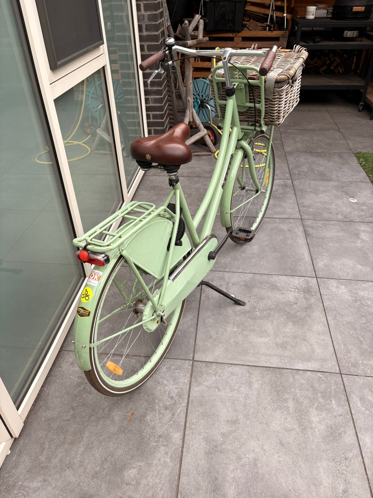 Popal Daily Dutch Basic 26 inch Damesfiets - Mintgroen, Overige merken, Terugtraprem, Gebruikt, Versnellingen