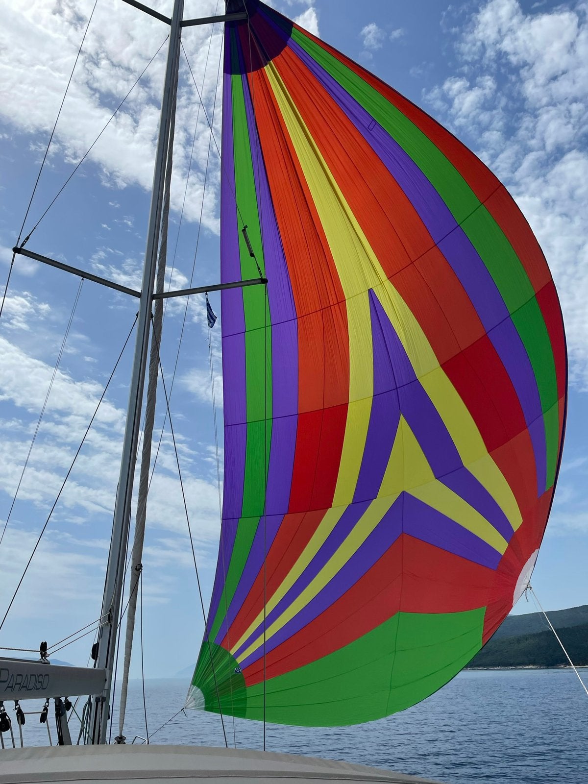 Gennaker voor 45ft + grootzeil en genua 53 ft, Watersport en Boten, Zeilen en Zeiltoebehoren, Ophalen, Zo goed als nieuw, 6 meter of meer