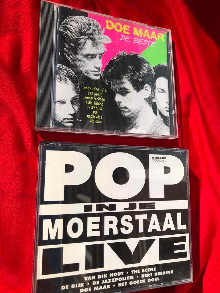 2CD Pop in je Moerstaal LIVE en Doe Maar - De Beste., Ophalen of Verzenden, Gebruikt