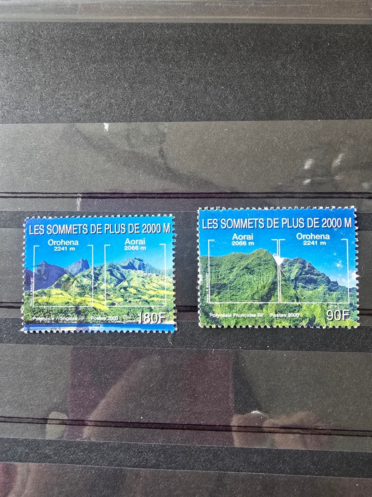 Frans Polynesië 2000 YT 623 en 624 - Bergtoppen, Ophalen of Verzenden, 1980 tot heden