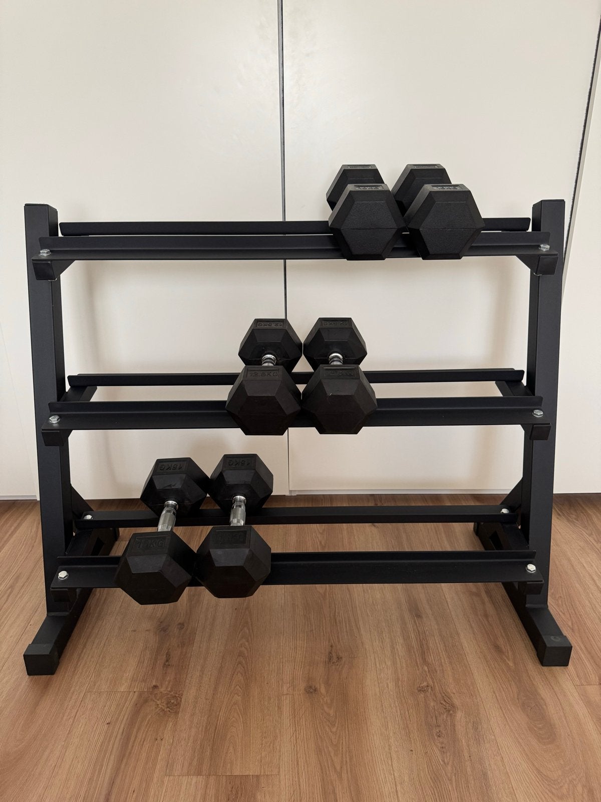 Focus Fitness Dumbbell Rack 3 lagen - Zo goed als nieuw, Sport en Fitness, Fitnessmaterialen, Ophalen, Zo goed als nieuw, Overige typen
