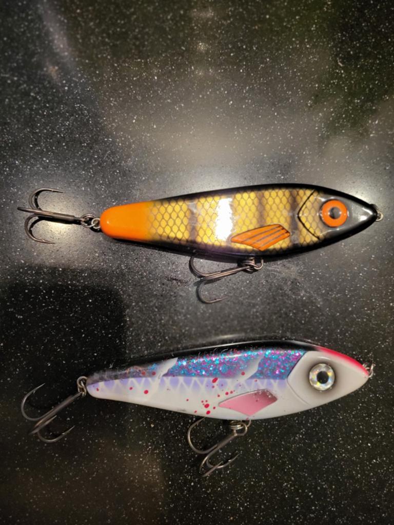 2x Jerkbait gator, Ophalen of Verzenden, Gebruikt, Overige typen