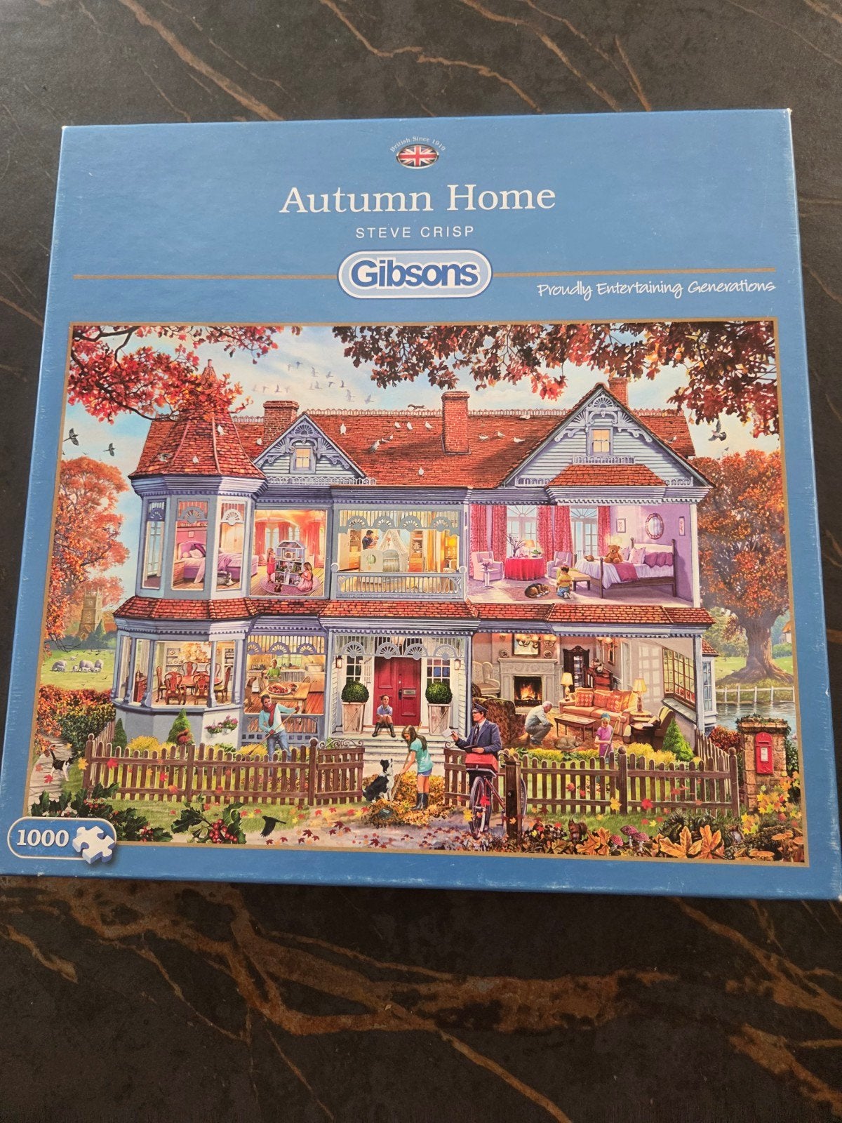 Gibsons Autumn Home Legpuzzel 1000 stukjes, Ophalen of Verzenden, 500 t/m 1500 stukjes, Zo goed als nieuw, Legpuzzel