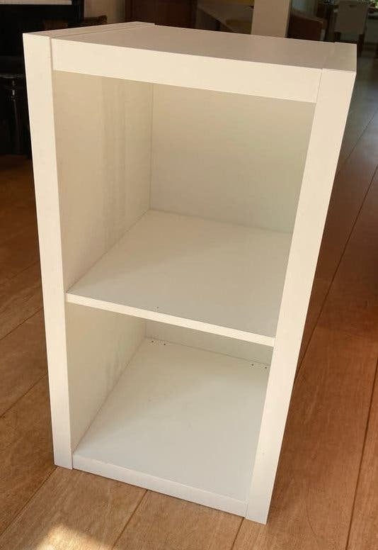 IKEA KALLAX Kastje met achterwand - Wit, Ophalen, Met plank(en), Minder dan 50 cm, Gebruikt