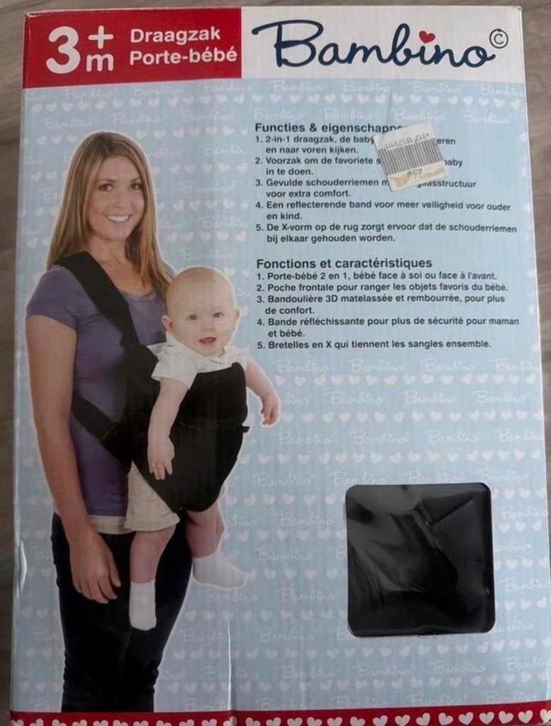 Bambino Draagzak 2-in-1 voor baby's vanaf 3 maanden, Kinderen en Baby's, Babydragers en Draagdoeken, Overige merken, Buik of Rug