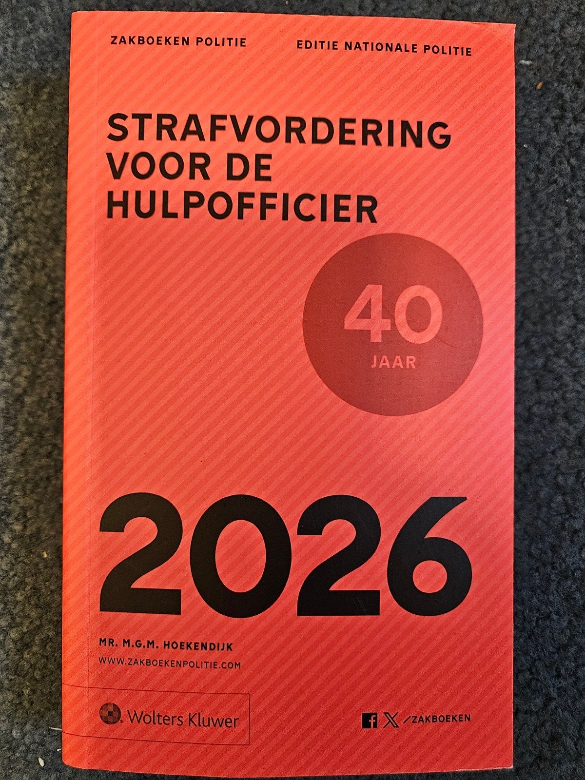 Strafvordering voor de hulpofficier 2026, Boeken, Gamma, HBO, Ophalen of Verzenden, Mr. M.G.M. Hoekendijk