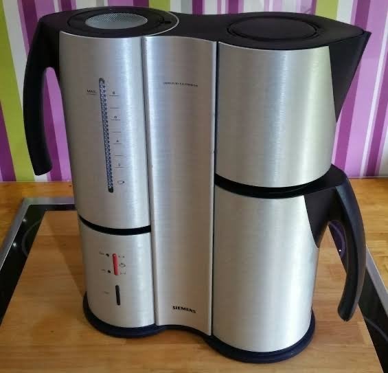 Porsche Design Siemens Filterkoffieapparaat, Gebruikt, 10 kopjes of meer, Koffiemachine, Gemalen koffie