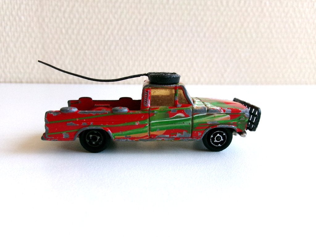 Dodge Safari Pick-Up meerkleurig Majorette (niet compleet), Ophalen of Verzenden, Gebruikt, Auto