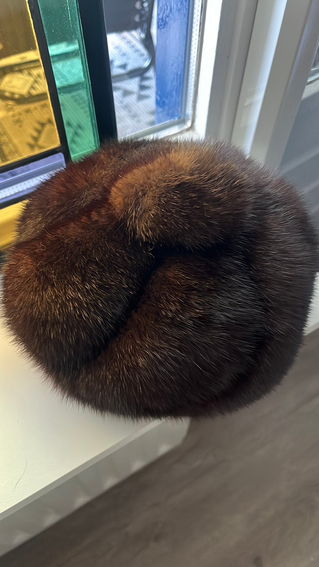 Mooie bruine bontmuts, Ophalen of Verzenden, Zo goed als nieuw, 56 of 57 cm (M, 7 of 7⅛ inch)