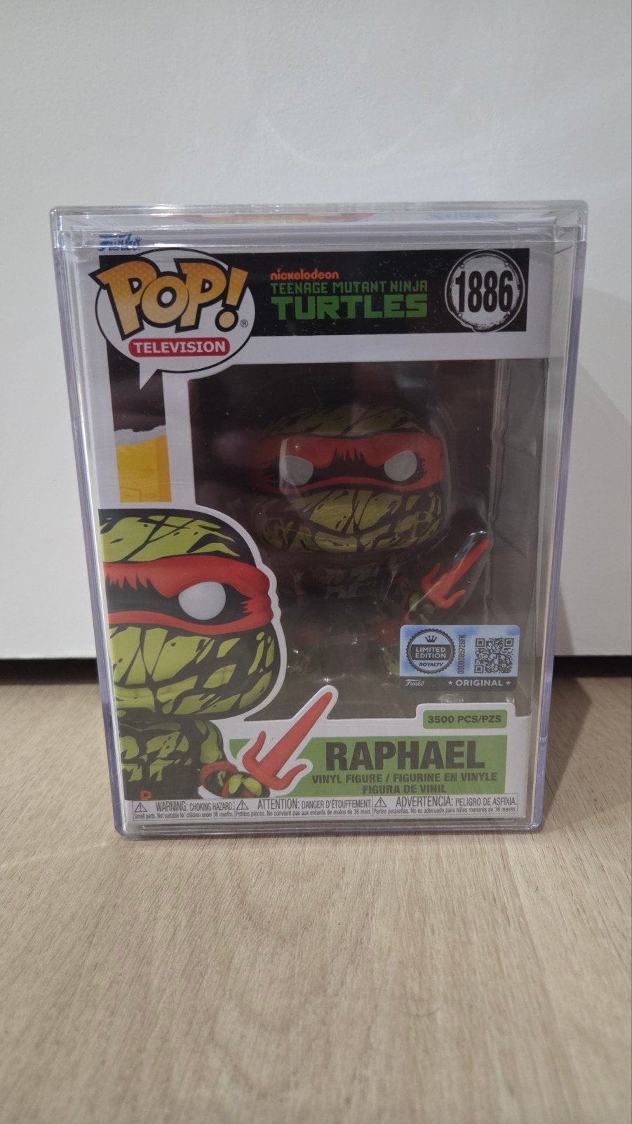 Funko pop teenager mutant ninja turtles raphael limited, Ophalen of Verzenden, Nieuw