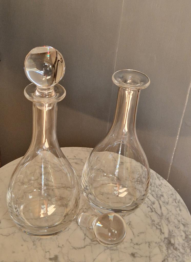 2 x karaf Bourgogne AH loodkristal / kristal ZGAN, Ophalen of Verzenden