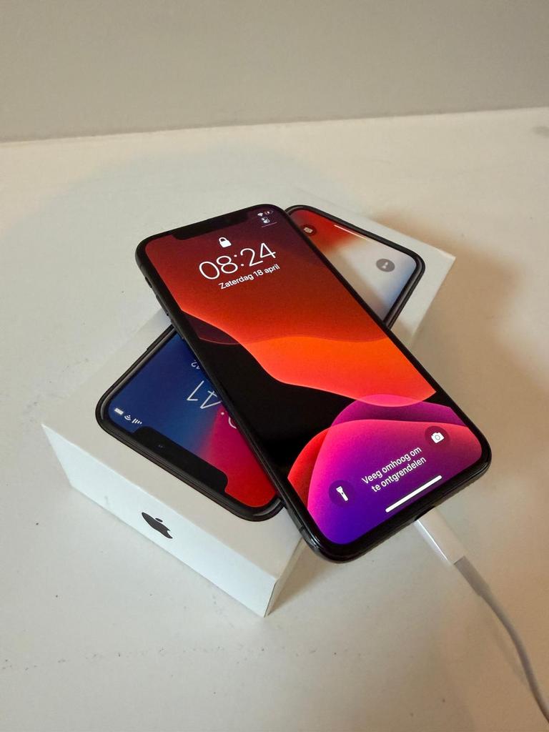 iPhone X Space Grey - 64GB, Telecommunicatie, Mobiele telefoons | Apple iPhone, Gebruikt, 64 GB, Zonder simlock, Grijs