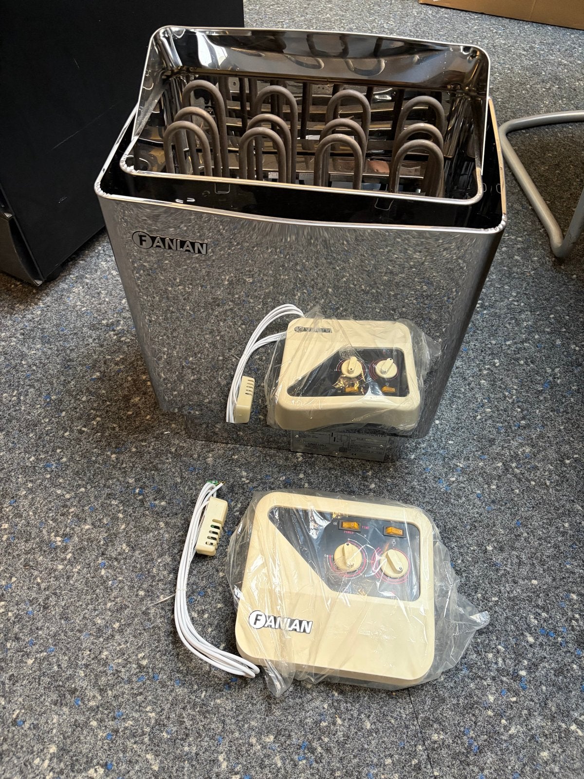 Nieuwe Fanlan Sauna Kachel SCA-50 met Bedieningspaneel, Sport en Fitness, Ophalen, Nieuw, Fins of Traditioneel, Onderdelen