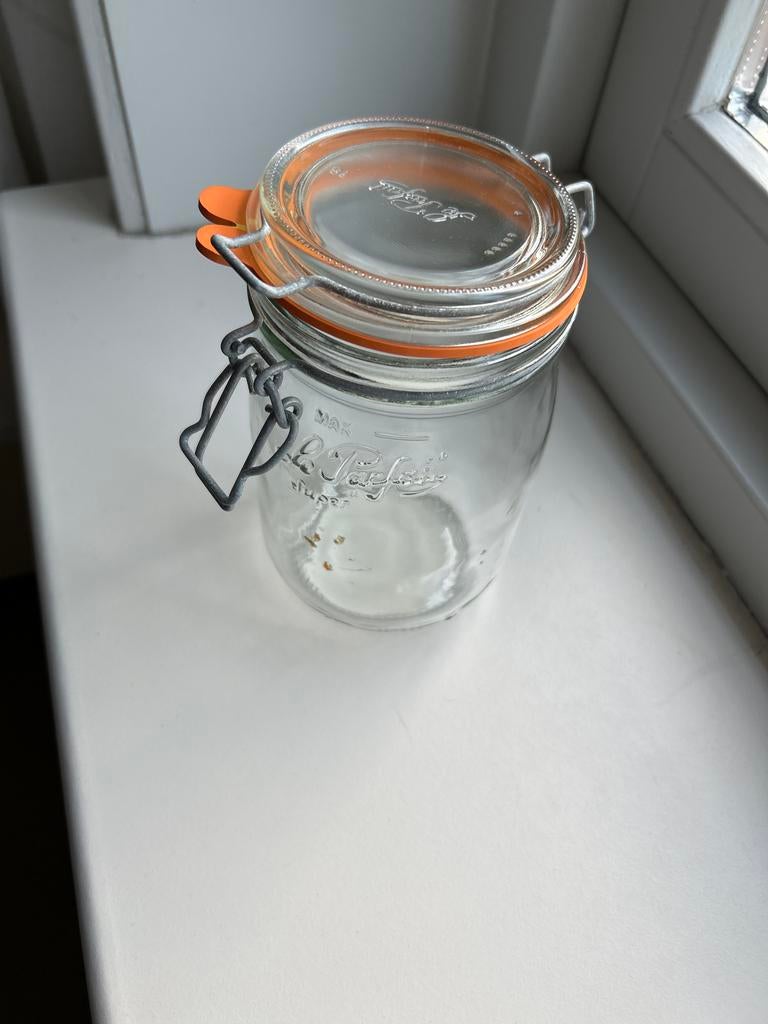 Le Parfait Super Weckpot - Glazen Voorraadpot met Beugel, Glas, Ophalen of Verzenden, Zo goed als nieuw, Voorraadpot