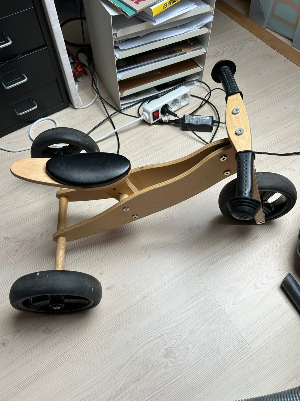 Houten fietsje, Fietsen en Brommers, Fietsen | Driewielers, Ophalen, Gebruikt