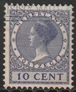 Nederland 1926 183A Wilhelmina 10c, Gest, Postzegels en Munten, Postzegels | Nederland, Ophalen of Verzenden, T/m 1940, Gestempeld