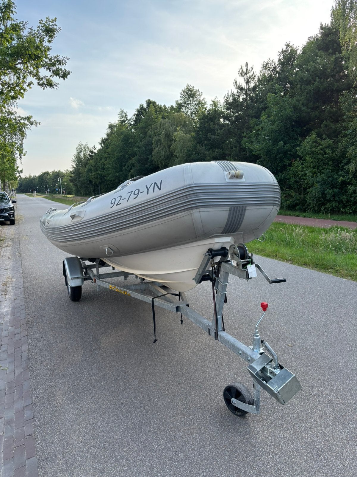 Rib Base Marine 5,20 meter van 1e eigenaar Zonder Trailer, Watersport en Boten, Rubberboten, Gebruikt, 5 m, 2 m, Ophalen