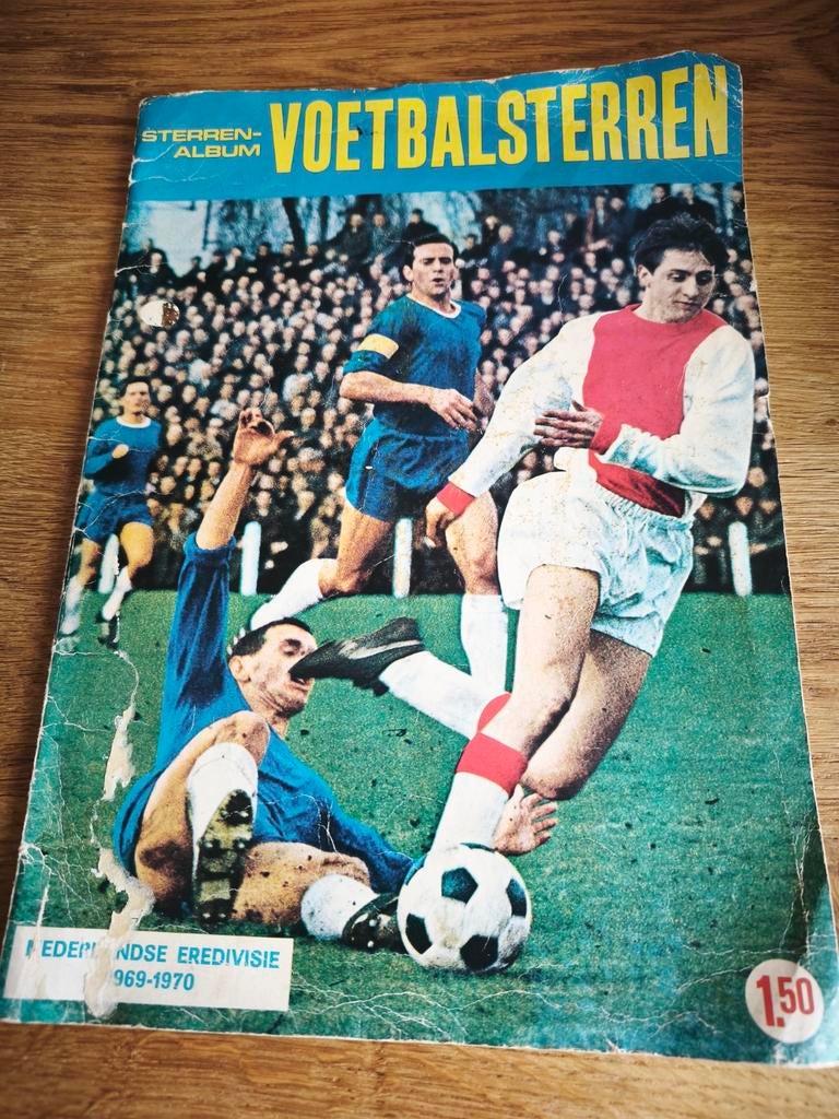 Voetbalplaatjes album seizoen 1969/1970 60% gevuld, Verzamelen, Sportartikelen en Voetbal, Ophalen of Verzenden, Gebruikt, Spelerskaart