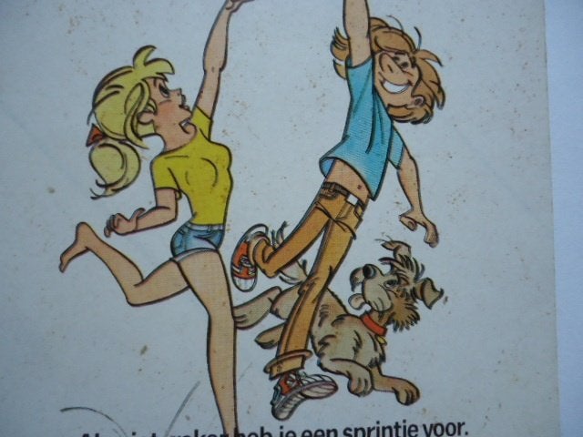 sticker oud Henk Kuijpers strip franka eppo pep niet roken, Verzenden, Zo goed als nieuw, Bedrijf of Vereniging