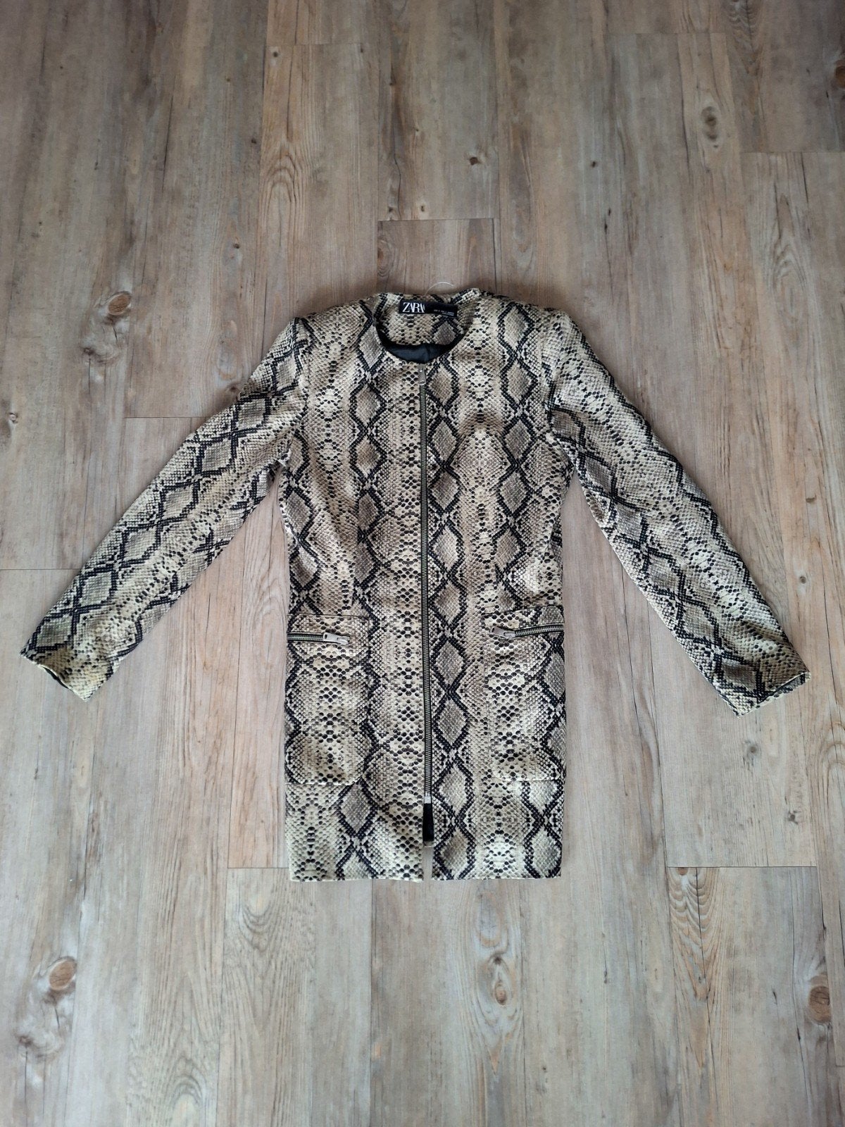 Blazer / Jas met Slangenprint - Zara - Maat S, Zara, Verzenden