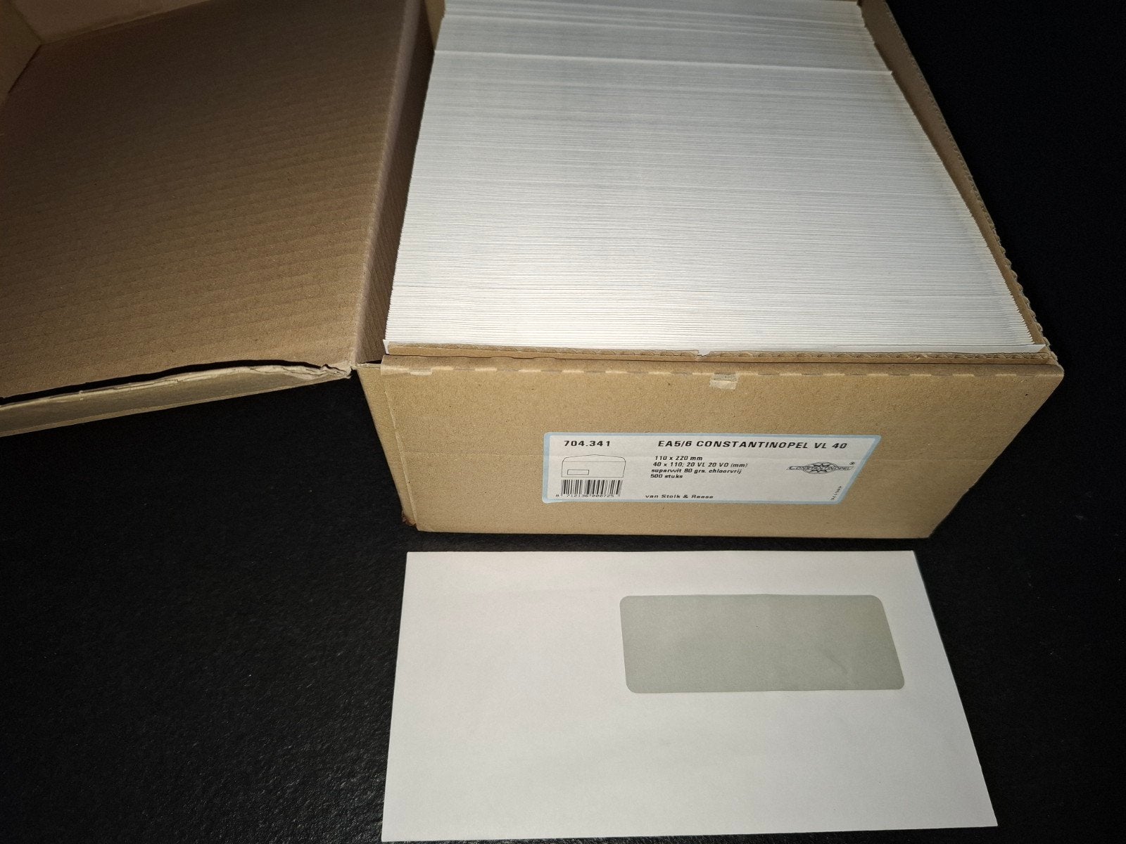 Doos vensterenveloppen EA5/6 Constantinope VL 40,, Ophalen of Verzenden, Nieuw