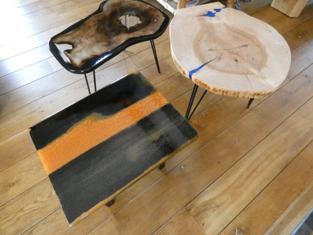 tafel epoxy tafel bijzettafel salontafel eettafel, Overige vormen, Kersenhout, Nieuw, 200 cm of meer