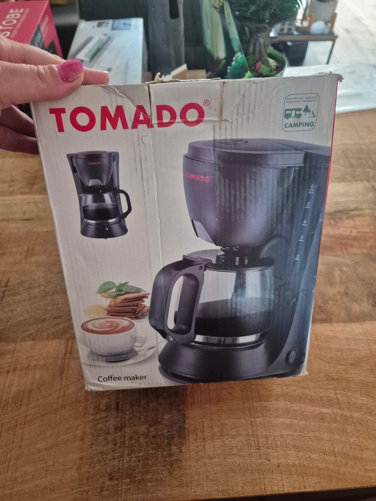 Tomado Koffiezetapparaat - Zwart - Inclusief filterzakjes, Caravans en Kamperen, Ophalen, Zo goed als nieuw