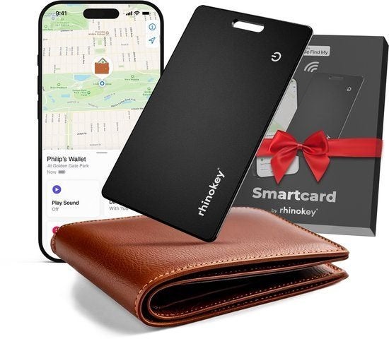 Rhinokey Smartcard – Bluetooth Tracker, Ophalen of Verzenden, Nieuw, Overige typen, Apple