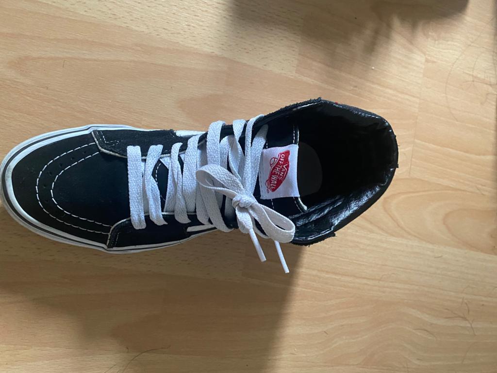 Vans Sk8-Hi Zwarte Sneakers - Maat 38, Kleding | Dames, Schoenen, Ophalen, Gedragen, Zwart, Sneakers of Gympen
