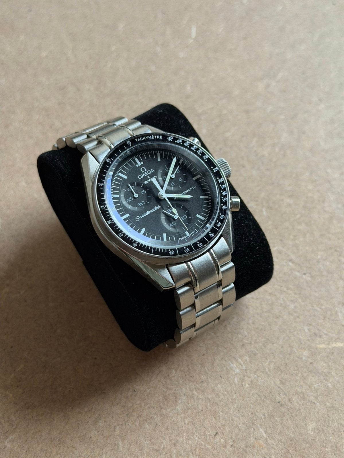 Omega x Swatch MoonSwatch Mission to the Moon – Metal Case, Ophalen of Verzenden, Zo goed als nieuw, Staal, Omega
