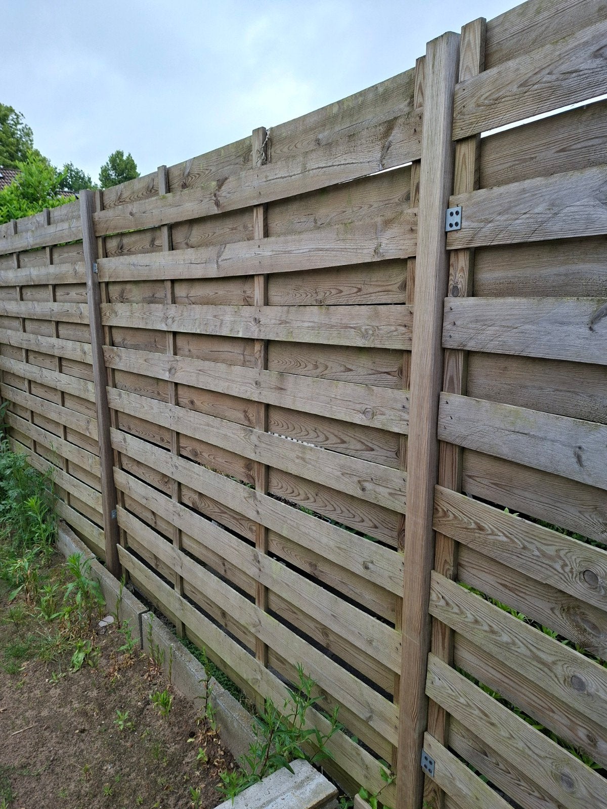 Houten schuttingdelen en palen, Tuin en Terras, Ophalen of Verzenden, 3 tot 6 meter, Hout, 1 tot 2 meter
