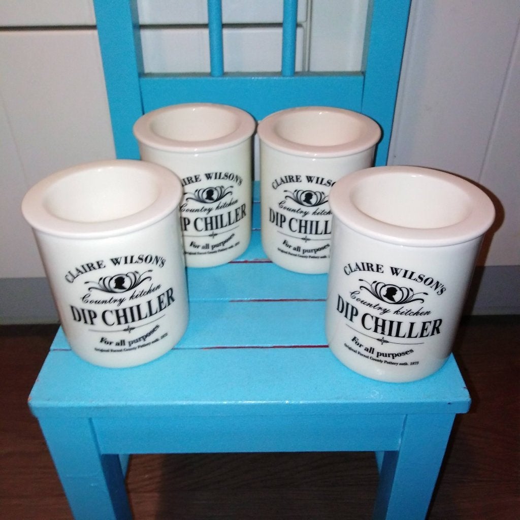 Claire Wilson's Dip Chiller Country Kitchen 4 stuks gebruikt, Ophalen, Gebruikt, Overige merken, Overige typen