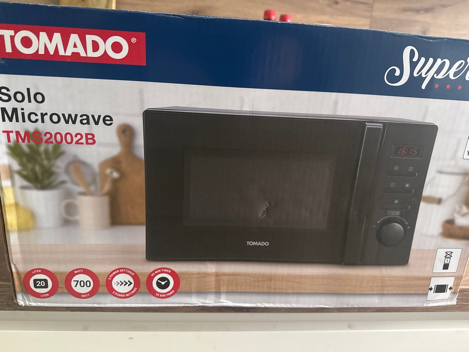 TOMADO Solo Magnetron TMS2002B - Nieuw in doos, Ophalen, Minder dan 45 cm, Nieuw, Magnetron