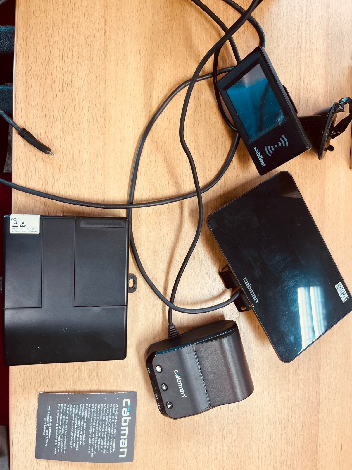 Cabman taxi meter met grootscherm Printer complete set, Auto diversen, Ophalen