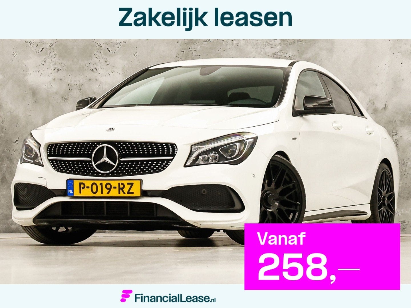 Mercedes-Benz CLA 180 AMG Sport Automaat (GROOT NAVI, GETINT, Gebruikt, 4 cilinders, Leder en Stof, 1595 cc