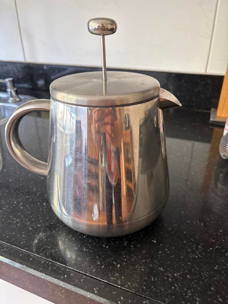 Dubbelwandige French Press voor exclusieve filterkoffie, Witgoed en Apparatuur, Koffiezetapparaten, Ophalen, Gebruikt, Overige modellen