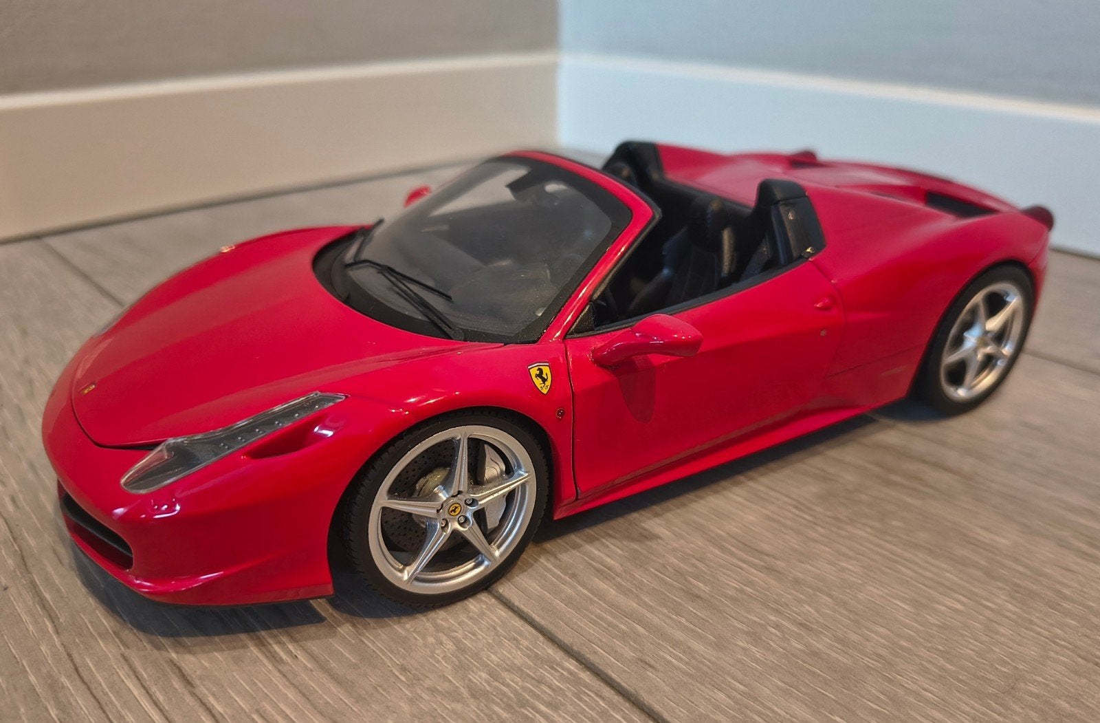 Ferrari 458 Spider HotWheels Elite 1/18 no OVP - lees tekst, Ophalen of Verzenden, Auto, Hot Wheels