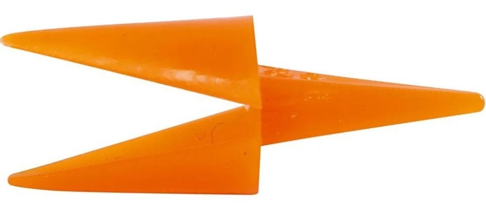 Kippen snavels plastic oranje 1,1 x 2,8 cm 4 stuks, Dieren, Nieuw, Ophalen of Verzenden, Kunststof