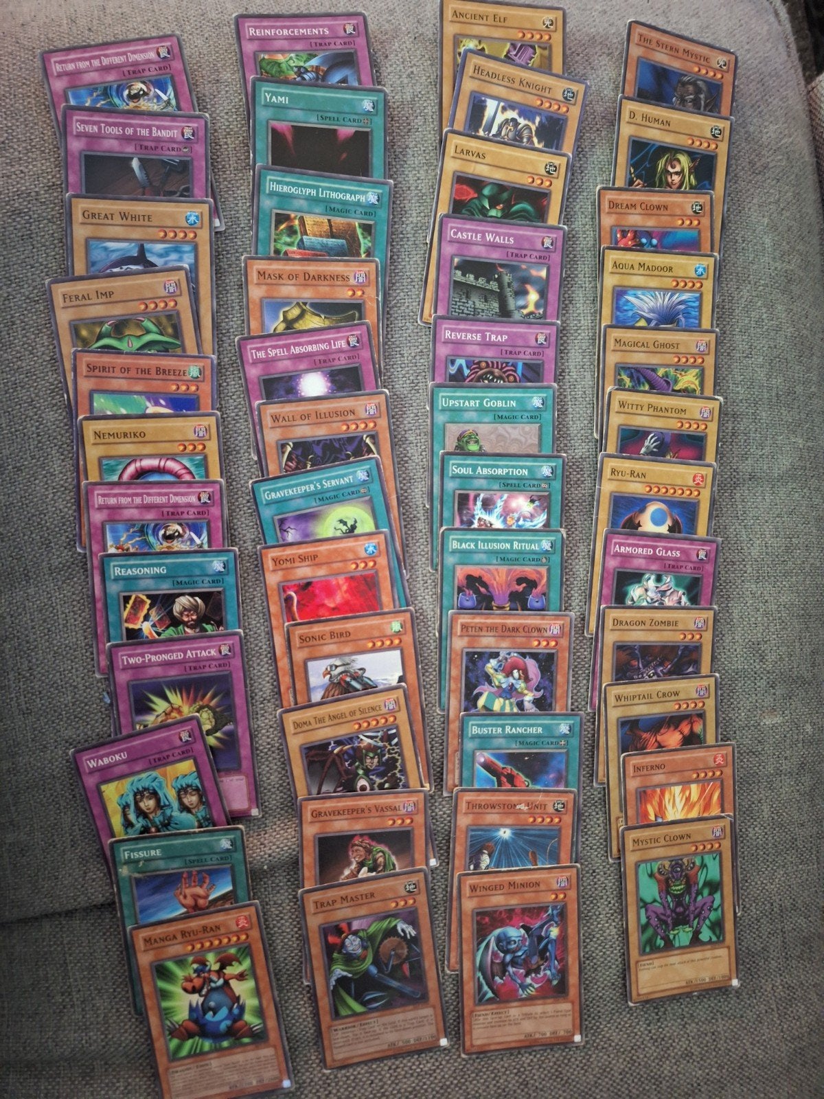 48 stuks yu gi uh, Ophalen of Verzenden, Gebruikt, Meerdere kaarten