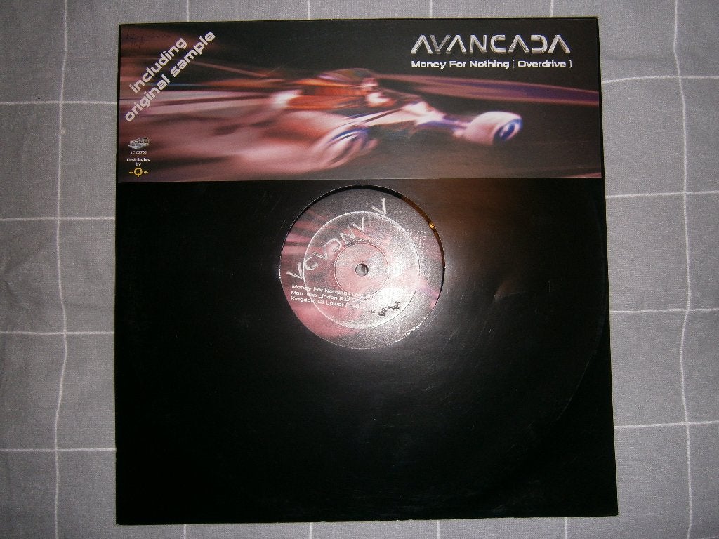 Avancada – Money For Nothing (Overdrive). 2002. Hard Trance, Ophalen, Trance, Zo goed als nieuw, EP