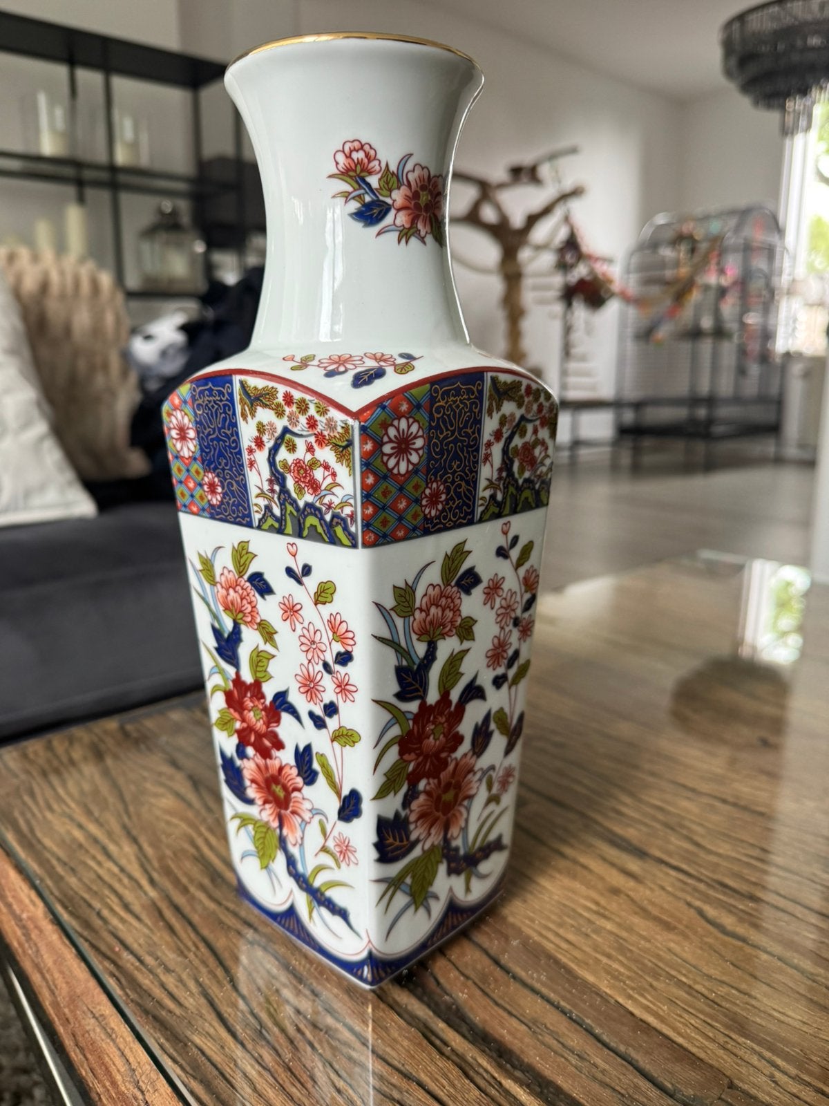 Vintage Japanse Imari vaas, Ophalen of Verzenden