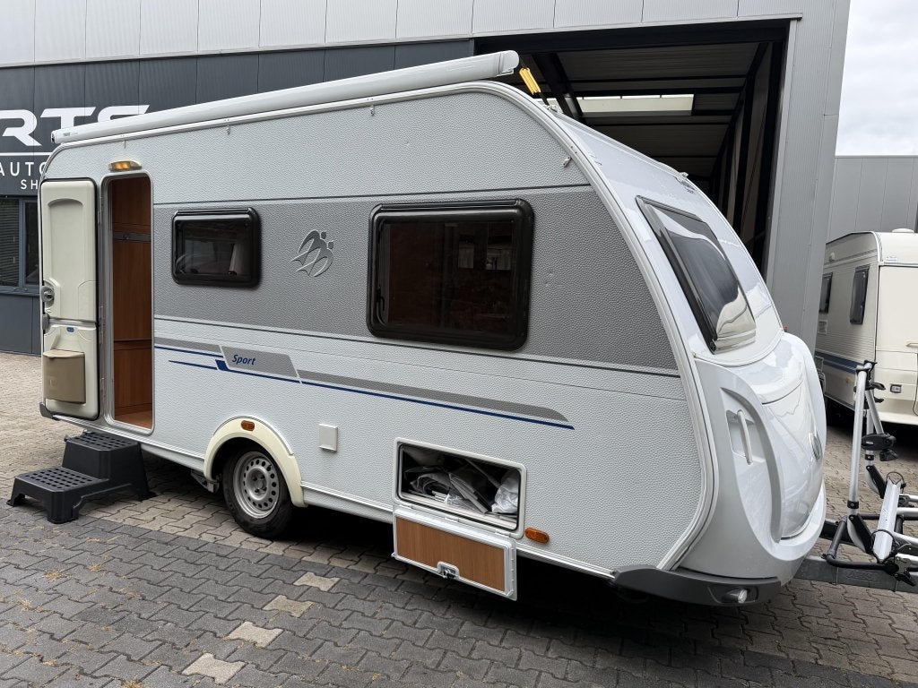 Knaus Sport 450 FS MOVER - CASETTELUIFEL - VOORTENT - BOMVOL, Caravans en Kamperen, Caravans, Schokbreker, Bedrijf, Treinzit, Overige typen