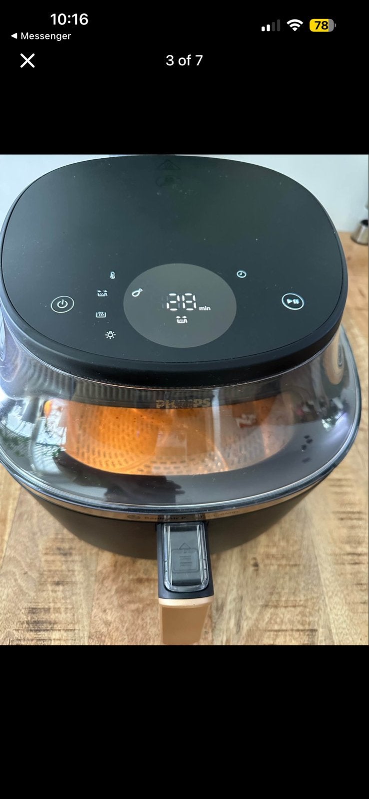 Philips Airfryer XXL - Rapid Air Technologie, Ophalen of Verzenden, Zo goed als nieuw, Airfryer XXL, 1500 gram of meer