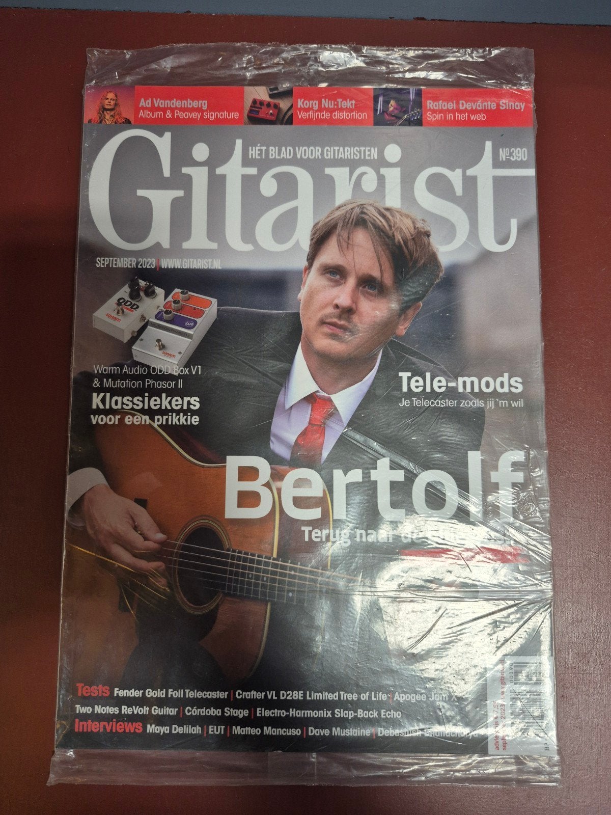 Gitarist Magazine September 2023 - Bertolf Cover, Ophalen of Verzenden, Nieuw