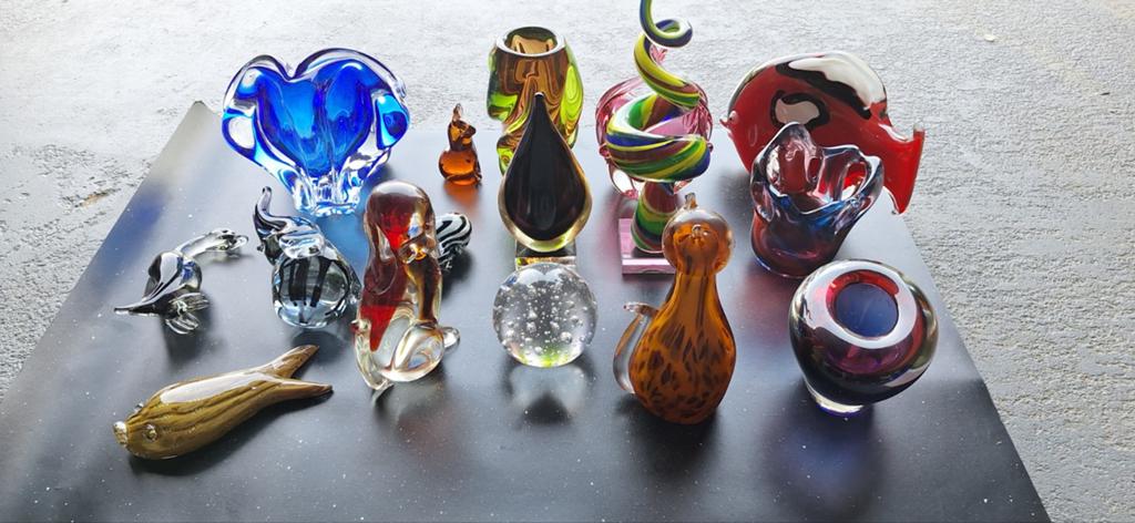 Murano glas en meer - Diverse glazen objecten, Antiek en Kunst, Ophalen