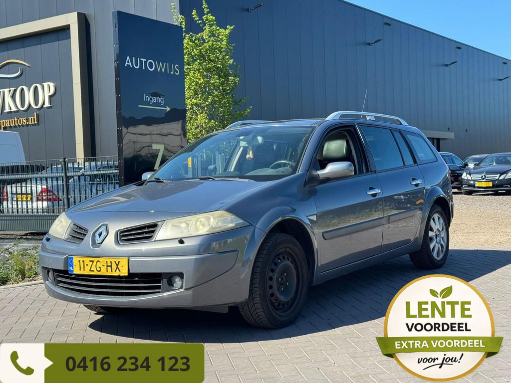 Renault Mégane Grand Tour 2.0-16V Tech Line|APK 3-2027|PANO, Auto's, Renault, 135 pk, Gebruikt, Zwart, 4 cilinders