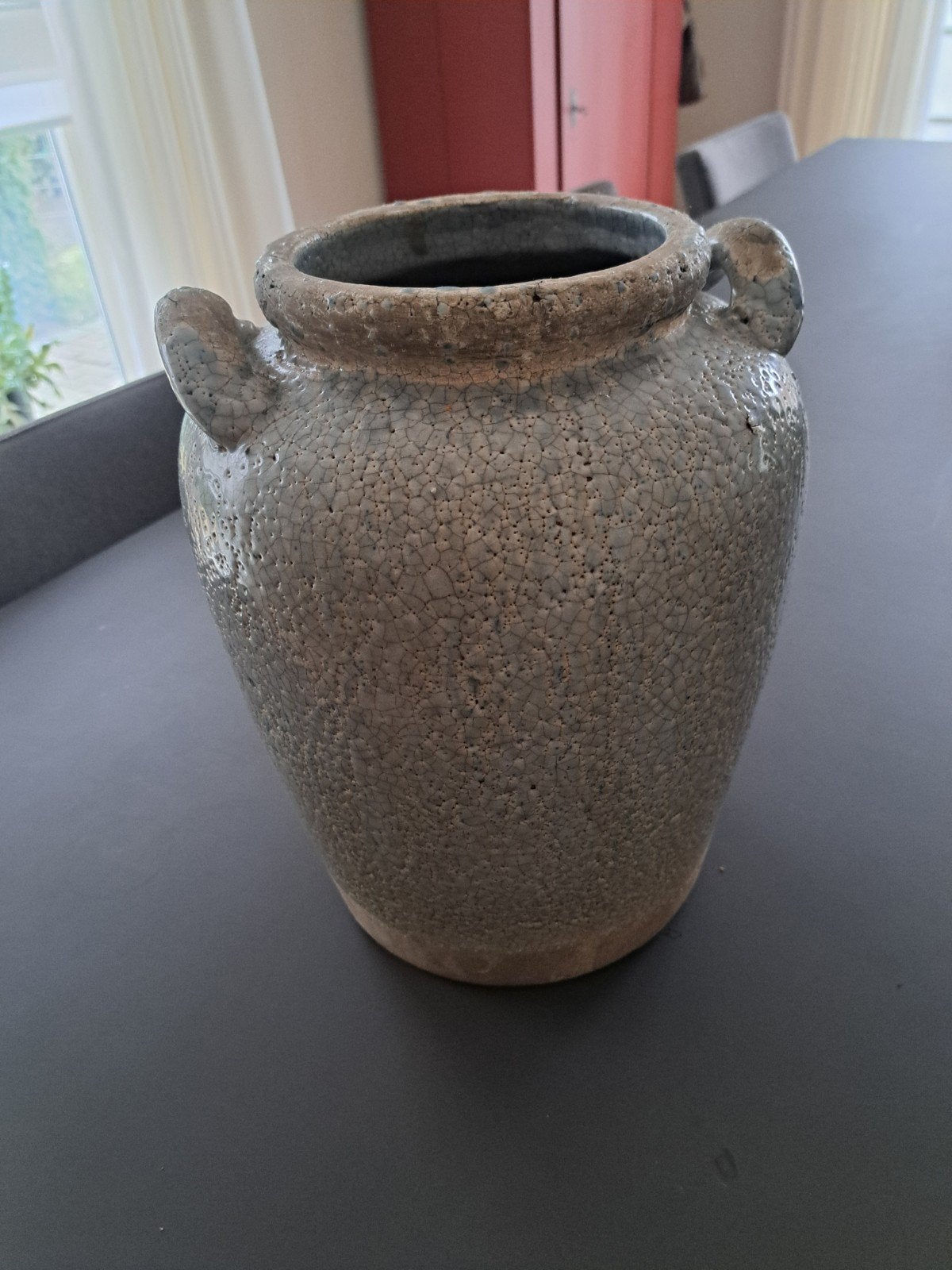 Decoratieve vaas met craquelé-effect - 30 cm hoog, Ophalen of Verzenden